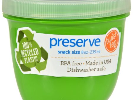 Preserve Mini Food Storage Container - Apple Green - 8 Oz For Sale