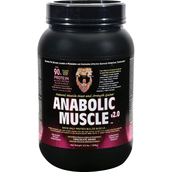 Healthy  n Fit Nutritionals Muscle Chocolate Shake - 3.5 Lbs Supply