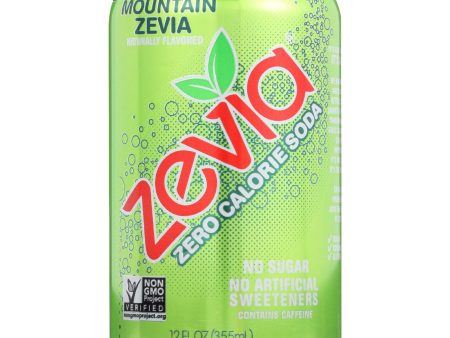 Zevia Soda - Zero Calorie - Mountain Zevia - Can - 6-12 Oz - Case Of 4 For Cheap