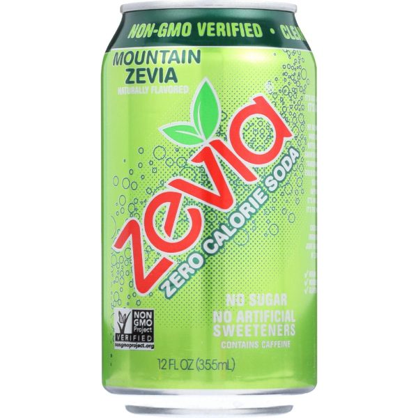 Zevia Soda - Zero Calorie - Mountain Zevia - Can - 6-12 Oz - Case Of 4 For Cheap