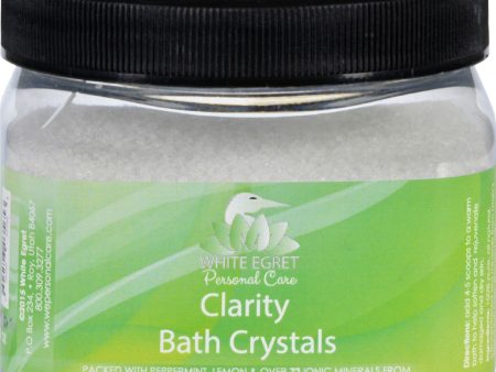 White Egret Bath Crystals - Clarity - 16 Oz Discount