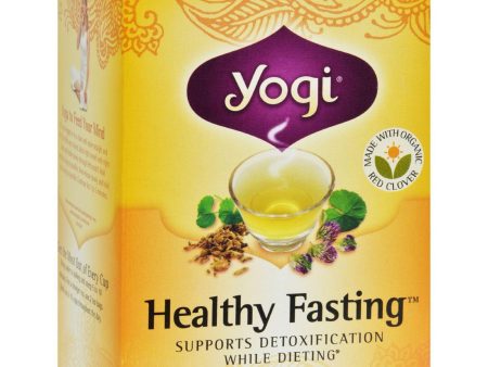 Yogi Healthy Fastingherbal Tea Caffeine Free - 16 Tea Bags - Case Of 6 Online Hot Sale