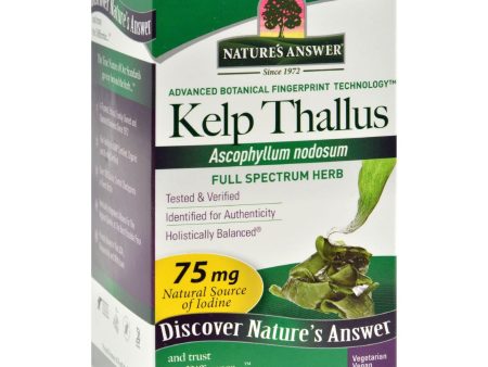 Nature s Answer Kelp Thallus - 100 Capsules on Sale