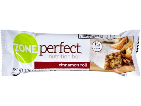 Zone Nutrition Bar - Cinnamon Roll - Case Of 12 - 1.76 Oz Cheap