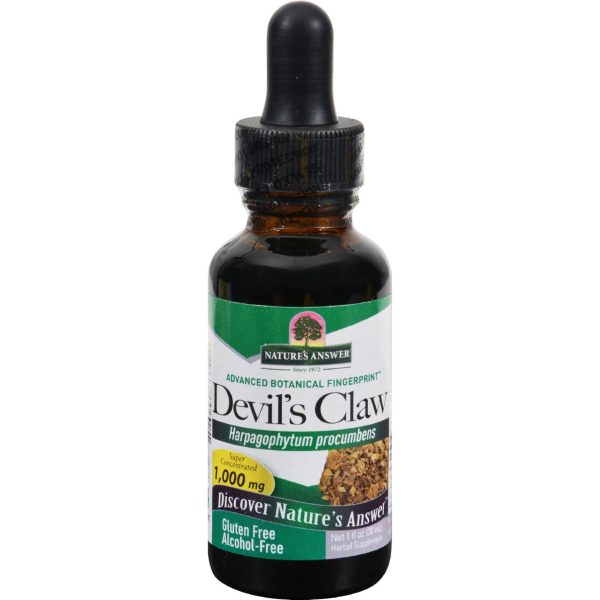 Nature s Answer Alcohol Free Devil s Claw Root - 1 Oz Online Sale