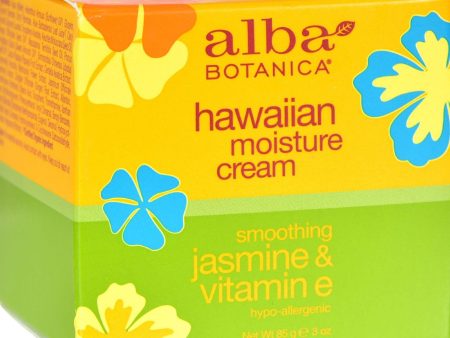 Alba Botanica Hawaiian Moisture Cream Jasmine And Vitamin E - 3 Oz For Discount