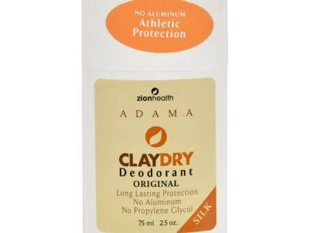 Zion Health Claydry Silk Deodorant - Original - 2.5 Oz For Discount