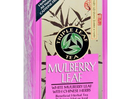 Triple Leaf Tea - Mulberry Leaf - 20 Tea Bags - 1 Case Cheap