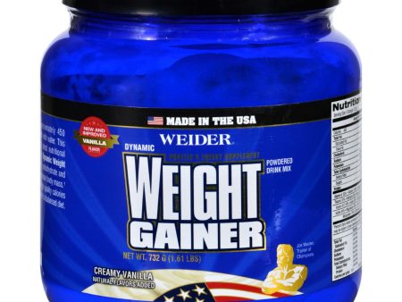 Weider Global Nutrition Weight Gainer - Dynamic - Powder - Vanilla - 1.65 Lb Hot on Sale