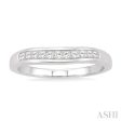 1 4 Ctw Princess Cut Diamond Matching Wedding Band in 14K White Gold For Discount