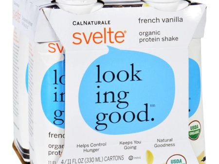 Svelte Protein Shake - Organic - French Vanilla - 11 Fl Oz - Case Of 24 For Cheap