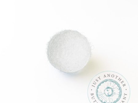 White Felted-Wool Ball - 1CM Online now