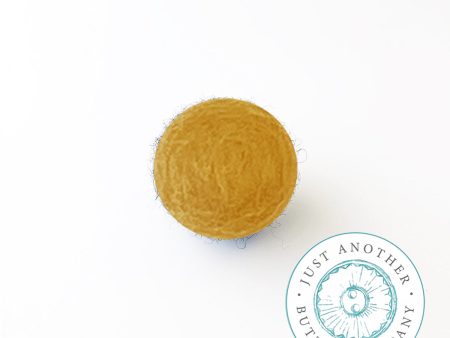 Gold Felted-Wool Ball - 1CM For Sale