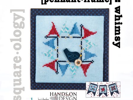 cross stitch chart - [square.ology] pennant.frame Sale