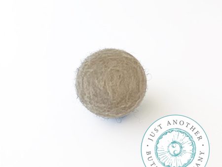 Tan Felted-Wool Ball - 1CM Supply