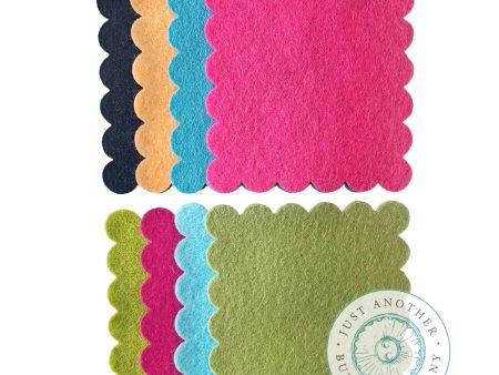 Wool Felt Scalloped Square Discount