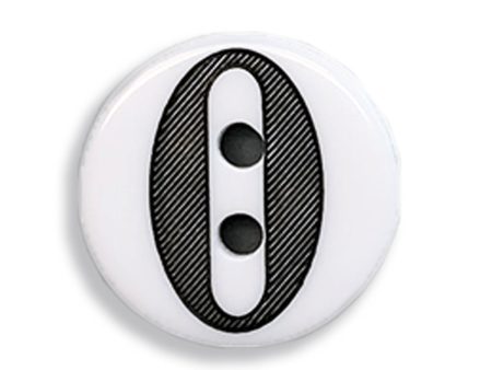 0 (zero)  Button (white) Fashion