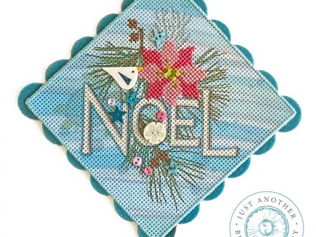 Beachy Christmas Noel Perforated Paper Kit For Sale