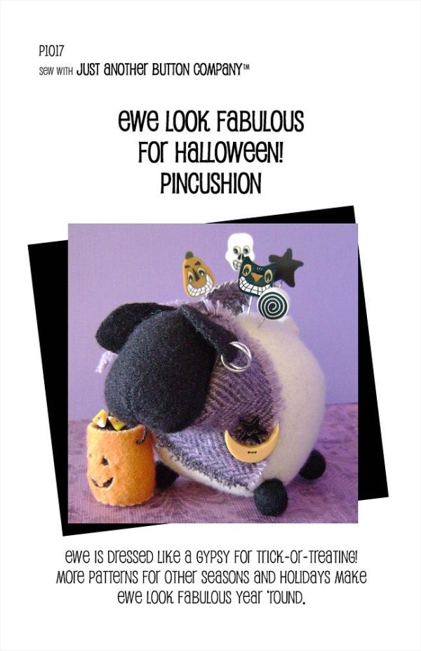 Ewe Look Fabulous! for Halloween Pincushion Pattern Online Hot Sale