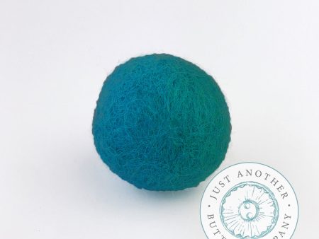 Turquoise Teal Felted-Wool Ball - 2.5CM Cheap