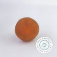 Burnt Orange Felted-Wool Ball - 2.5 CM Sale