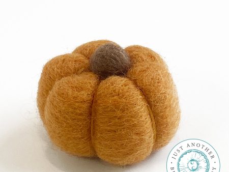 Ochre Felted-Wool Pumpkin Cheap